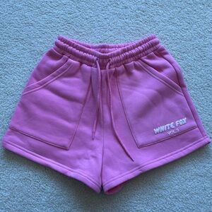 White Fox Boutique Pink Lounge Shorts